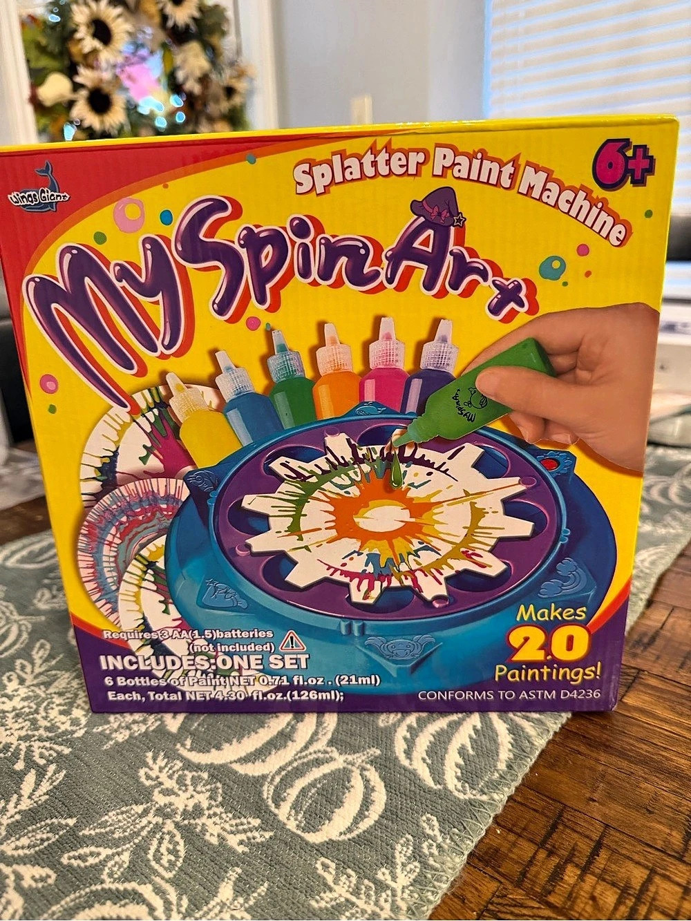 My Spin Art Splatter Paint Machine Kids Art Set